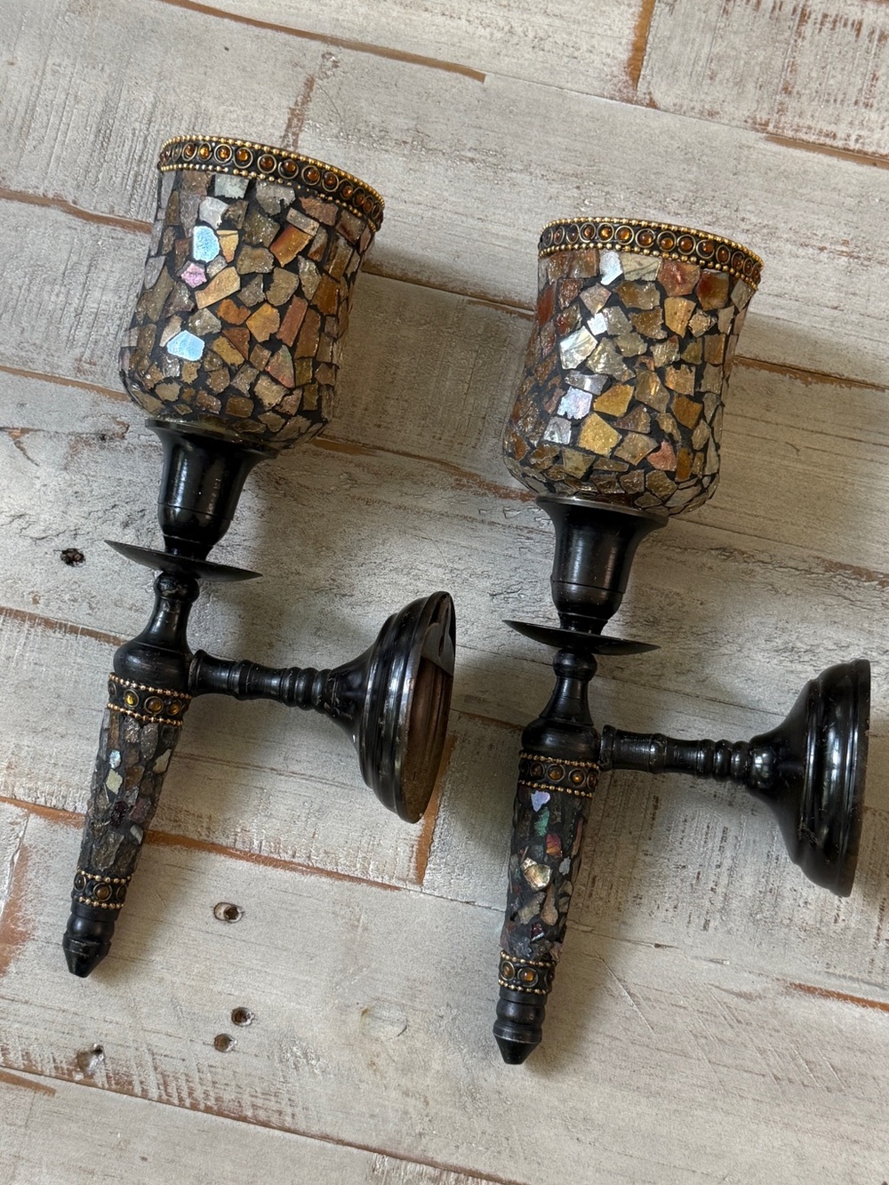 PartyLite Global Fusion Mosaic Candle
Wall Sconces - Set of 2 - Picture 9 of 9